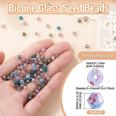 Picasso Baking Paint Glass Seed Beads SEED-TA0001-62N-1