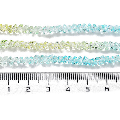 Transparent Glass Bead Strands GLAA-H023-03A-1