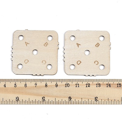24Pcs Wooden Knitting Loom Board DIY-XCP0003-46-1