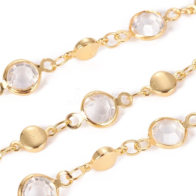 Handmade Glass Beaded Chains CHC-E018-B02-G-1