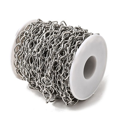 304 Stainless Steel Oval Link Chains CHS-C018-02B-P-1