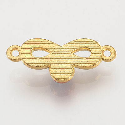 Alloy Rhinestone Links Connectors X-ALRI-S170-32G-1