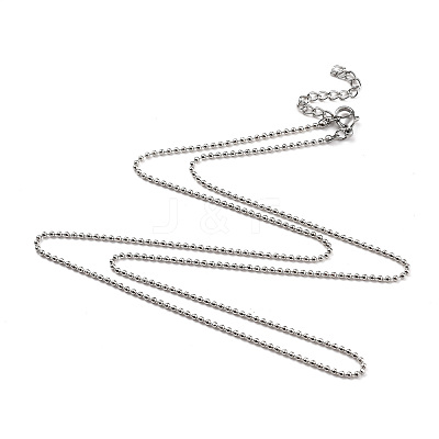 Brass Ball Chain Necklaces NJEW-JN02912-04-1