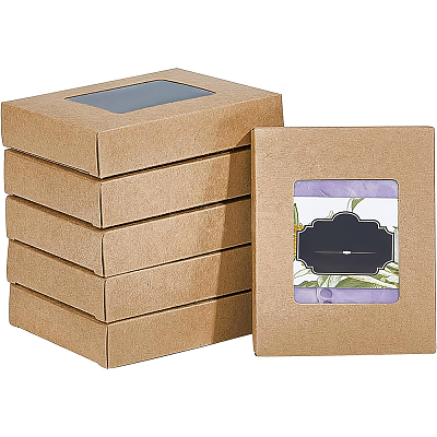 Rectangle Foldable Creative Cardboard Box CON-WH0086-16B-1