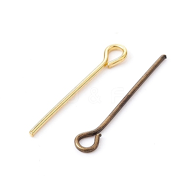 1000Pcs 5 Colors Iron Eye Pins IFIN-YW0001-69-1