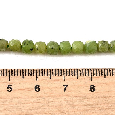 Natural Canadian Jade Beads Strands G-G259-C03-4x4mm-1