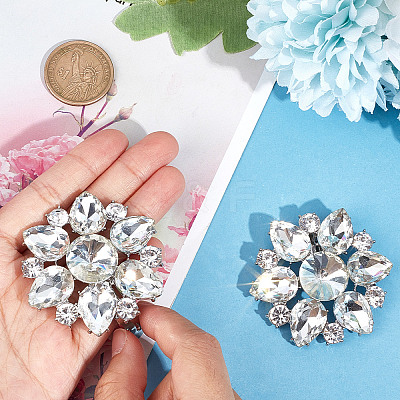 Detachable Alloy Shoe Buckle Clip DIY-WH0032-16P-1