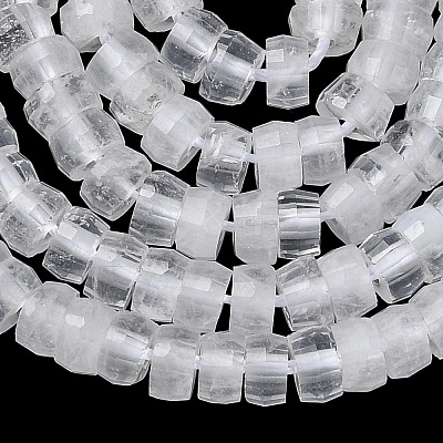 Natural Quartz Crystal Heishi Beads Strands G-A299-A07-01-1