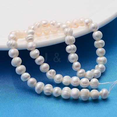 Natural Cultured Freshwater Pearl Beads Strands X-A23WT011-1
