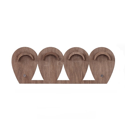 4-Slot Wood Jewelry Display Stands ODIS-A014-01A-1