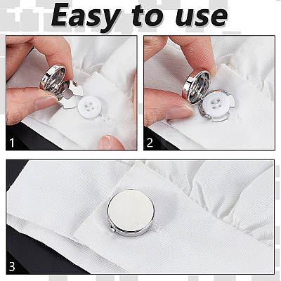 8Pcs 2 Styles Alloy Cufflinks BUTT-GA0001-34P-1