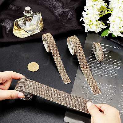 Glitter Glass Hotfix Rhinestone(Resin On The Back) DIY-WH0214-29-1