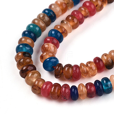 Dyed Natural White Jade Beads Strands G-T139-57A-11-1