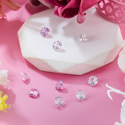 9Pcs 3 Colors Cubic Zirconia Cabochons ZIRC-TA0001-30A-1