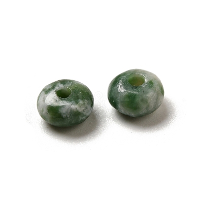 Natural Green Spot Jasper Beads G-U008-01D-1