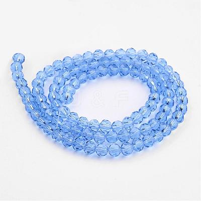 Transparent Glass Bead Strands GLAA-G013-8mm-25-1