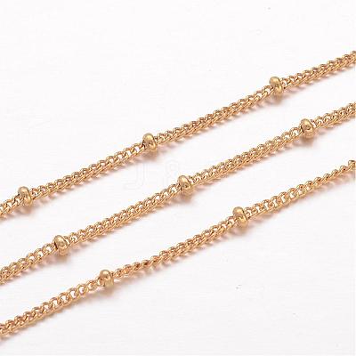 Ion Plating(IP) 304 Stainless Steel Curb Chains CHS-K004-12G-0.4mm-1