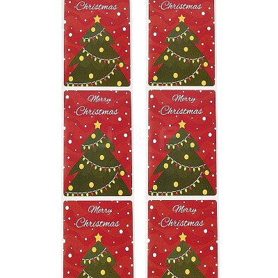200Pcs Christmas Theme Paper Self-Adhesive Stickers DIY-M070-02J-1