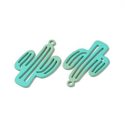 Spray Painted Alloy Charms PALLOY-P291-19M-04-1