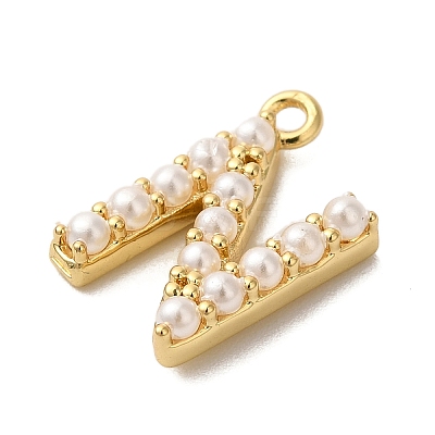 Plastic Imitation Pearl Pendants KK-P230-17G-N-1