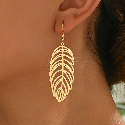 Elegant Iron Dangle Earrings CU1460-1-1
