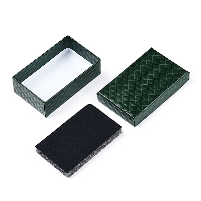 Rhombus Textured Cardboard Jewelry Boxes CBOX-T006-02C-1