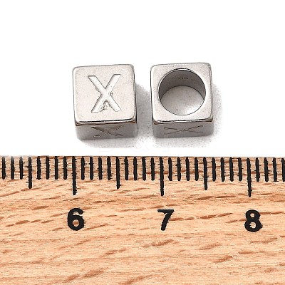304 Stainless Steel European Beads STAS-D382-02X-P-1