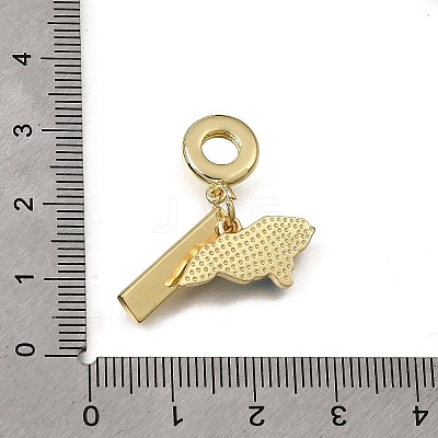 Brass Enamel European Dangle Charm LS-KK-CBAA632-24G-1