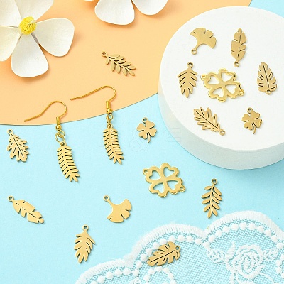 DIY Leafy Jewelry Making Finding Kit STAS-CJ0002-43-1