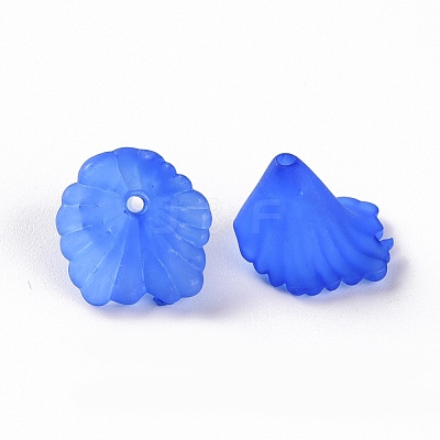 Frosted Acrylic Bead Caps MACR-S371-10A-751-1