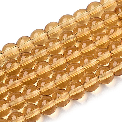Transparent Glass Beads Strands GLAA-T032-T4mm-08-1