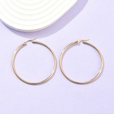 304 Stainless Steel Hoop Earrings X-EJEW-N0016-11G-H-1