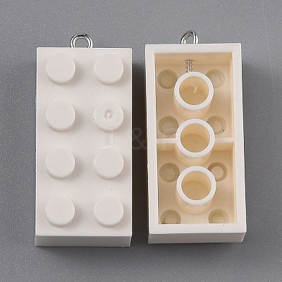 Opaque Acrylic Pendants MACR-B0001-02O-1