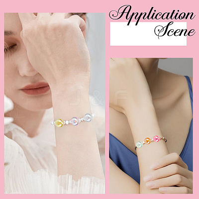 15 Colors Transparent Acrylic Beads MACR-PA0001-04C-1