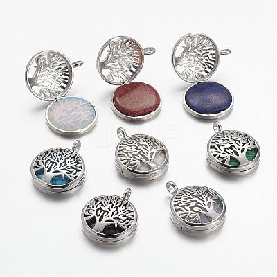 Natural & Synthetic Gemstone Pendants G-G910-C-1