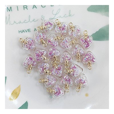 Luminous Glow in the Dark Glass Pendants FIND-PW0017-20E-1