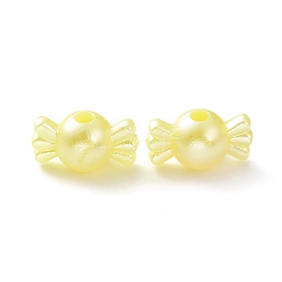 Opaque Acrylic Beads OACR-G014-04-1