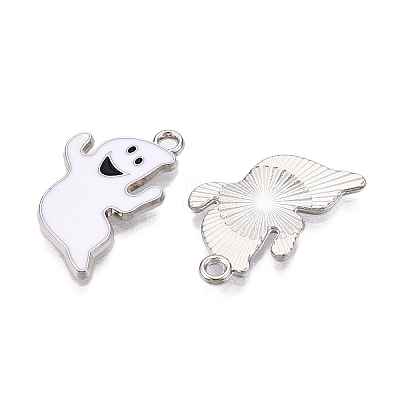 Rack Plating Alloy Enamel Pendants PALLOY-N164-012-1