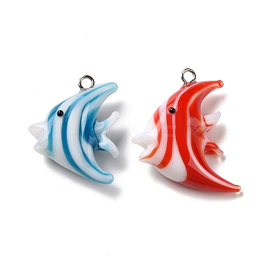 Handmade Lampwork Pendants LAMP-E029-02P-1