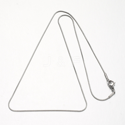 304 Stainless Steel Snake Chains Necklaces STAS-F094-23-1