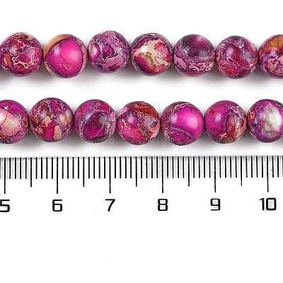 Natural Imperial Jasper Beads Strands G-I122-8mm-29-1