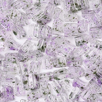 Transparent Spray Painted Glass Seed Beads SEED-L011-10A-20-1