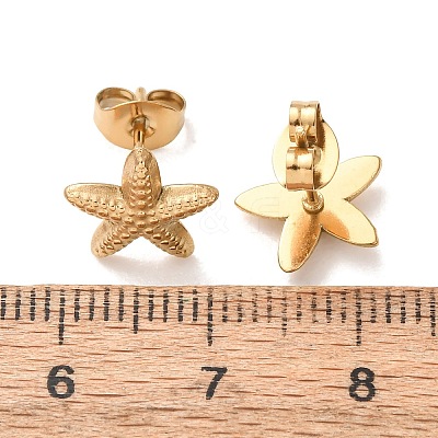 304 Stainless Steel Stud Earrings SA-CBA4160-26G-1