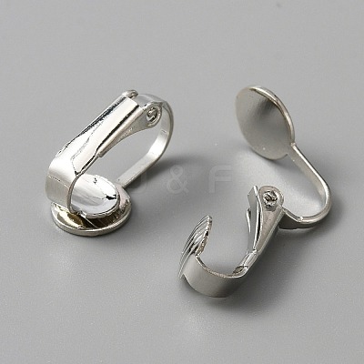 Brass Clip on Earring Findings KK-WH0047-67P-1