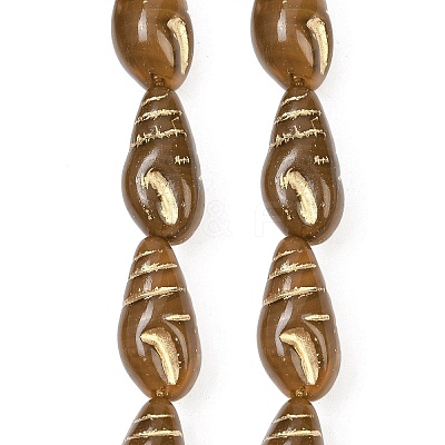 Czech Pressed Glass Beads GLAA-I061-49A-1