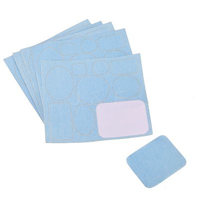 5 Sheets Denim Self-adhesive Patches PATC-TA0001-61A-1