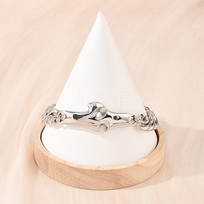 304 Stainless Steel Link Bracelets LS-BJEW-D379-19P-1