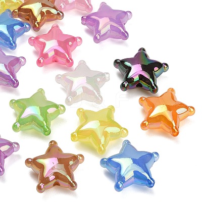 Plating Transparent Acrylic Beads AC-CBA49BC-02-1