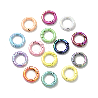 Spray Painted Alloy Spring Gate Ring X-PALLOY-H131-10-1