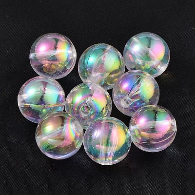 Eco-Friendly Transparent Acrylic Beads X-PL734-2-1
